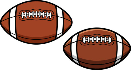 Flat minimalist vector illustration of a rugby ball. Ideal for sports branding, athletic posters, team graphics, and competition designs