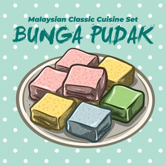 Malaysian Viral Cuisine Set_Bunga Pudak