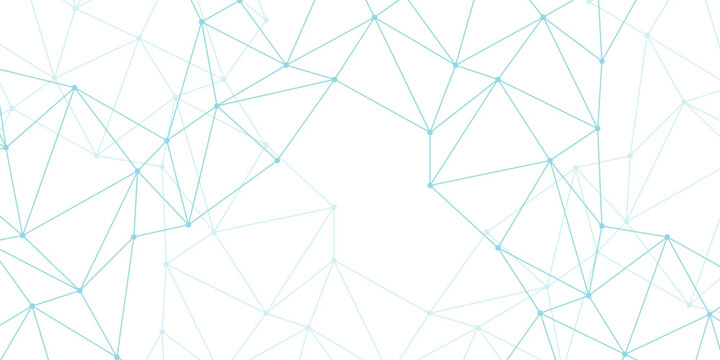 Technology presentation backdrop. Abstract connection background with lines and dots. Polygonal space and Wireframe background. Concept of Networking technology and futuristic style.