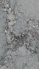 cracked asphalt road