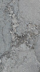 cracked asphalt road