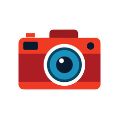 A colorful camera vector illustration