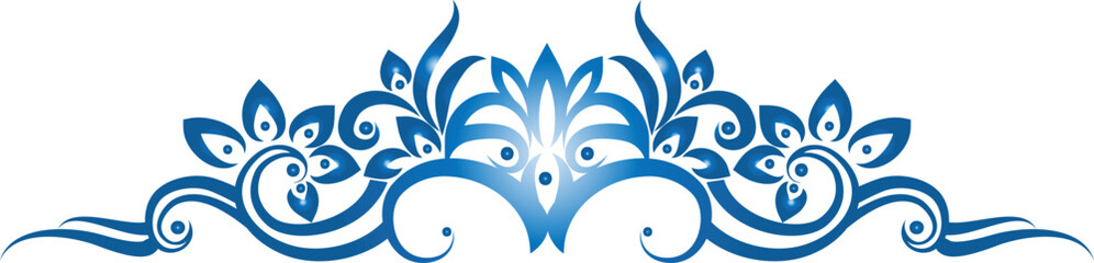 abstract floral ornament vector pattern 