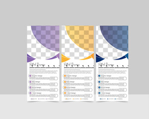 Corporate Vector business agency roll up banner design or pull up banner template Editable Layout 