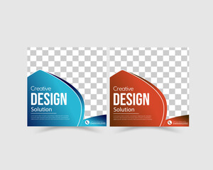 social media ad, Business marketing agency promotion, campaign, promotion banner social media items