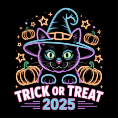 Spooky Cat Glow – Halloween Night 2025