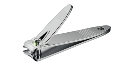 Swiss army knife made of stainless steel isolated on white background