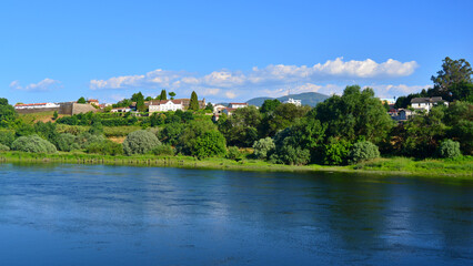 Miño River and Monção, Portugal, seen from Salvaterra, Spain.