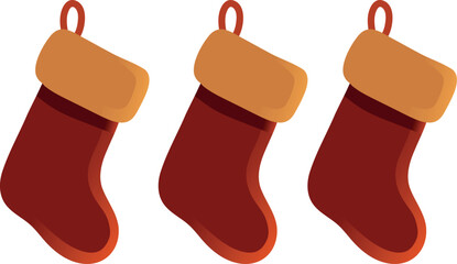 Illustration of Christmas Stockings