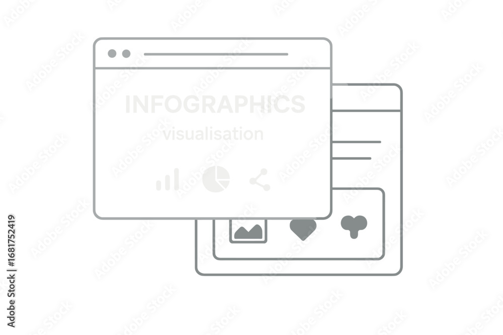 Poster a clear ui set of assorted web and mobile design resources and tools, featuring a sleek, minimalist 