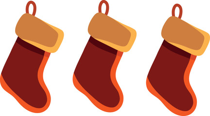 Illustration of Christmas Stockings