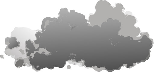 Abstract Gray Cloud Shape, Smoke, Vapor, Texture