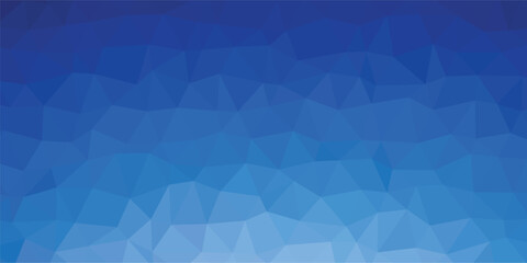 Luxury abstract blue polygon vector background. polygonal mosaic with blue gradient - Abstract geometric background - Low poly