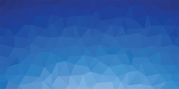 Luxury abstract blue polygon vector background. polygonal mosaic with blue gradient - Abstract geometric background - Low poly