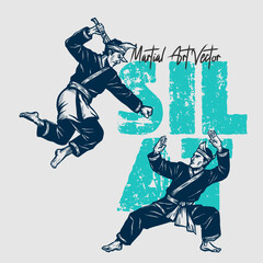 Martial Art vector_Silat Olahraga 2