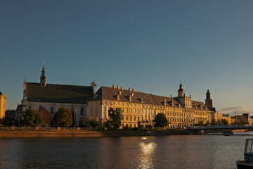 View of the National Library, view of the Institute of Philology, view of the Religious Community, Poland