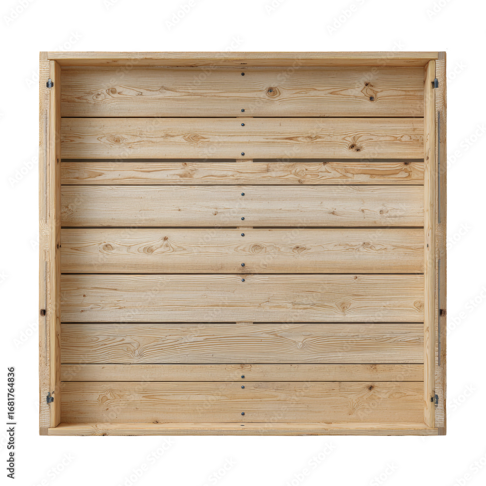 Poster rustic wooden square frame crafted from natural planks showcasing texture and craftsmanship with