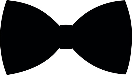 Black Bow Tie icon Vector 