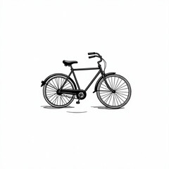 Fototapeta premium Minimalist Bicycle Line Art Vector Illustration