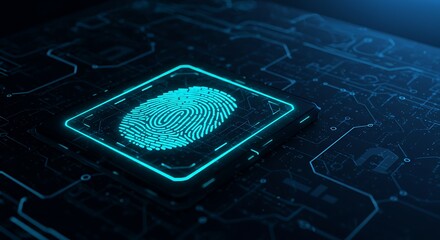 Fingerprint Scanning Technology Interface.