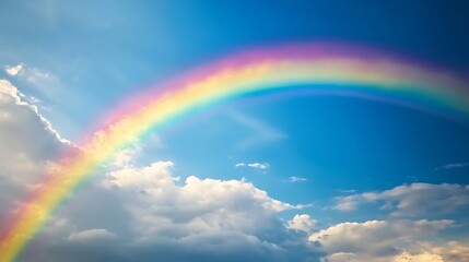 Stunning rainbow background with twinkling stars pastel tones picture