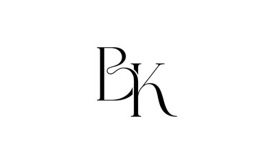 BK initial letters, monogram logo