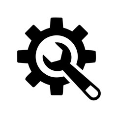 Service icon, repair symbol. gear sign, Vector illustration