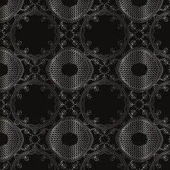 black and white seamless pattern