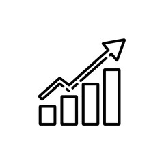 Growth Chart Icon,business, chart, arrow, growth, diagram, 