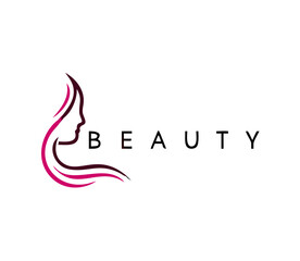 Beauty logo salon and hair treatment logo