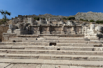 The ancient city of Sagalassos, a historical place in the city of Burdur.