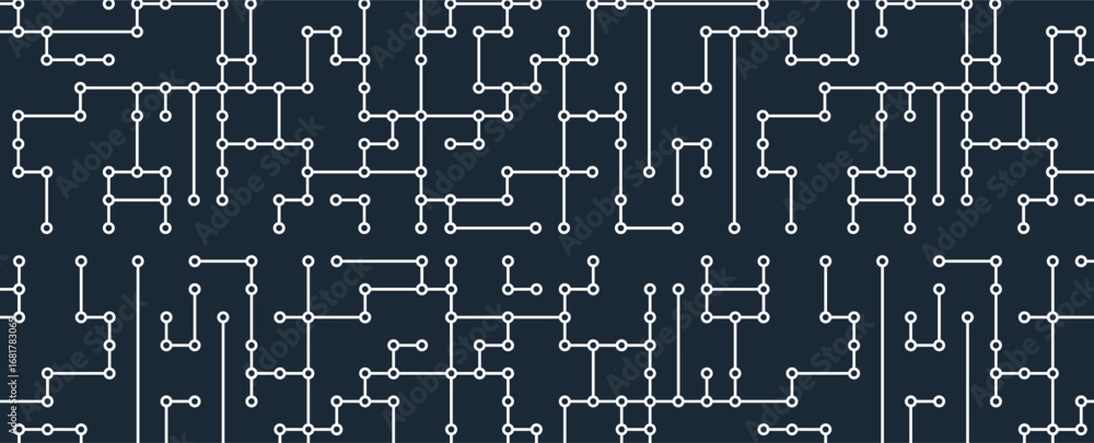 Poster abstract circuit technology concept background with particles