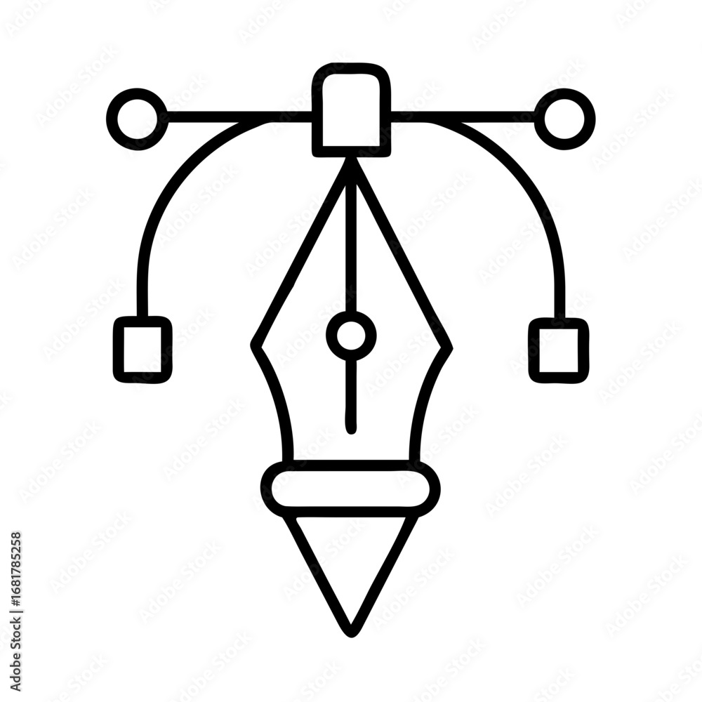 Aufkleber vector graphic design tool icon for creating digital art and illustration projects online free