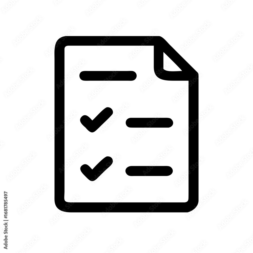 Poster checklist task list to do list icon vector illustration for project management and planning task