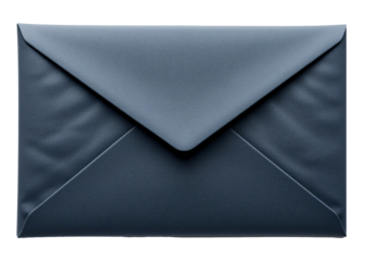 A simple white envelope containing a blank card is a clear symbol of empty communication