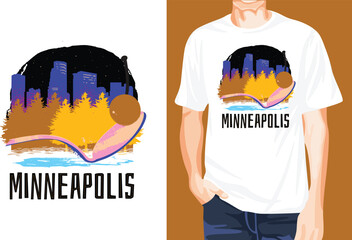 Minneapolis t-shirt design unique idea