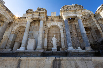 Fototapeta premium The ancient city of Sagalassos, a historical place in the city of Burdur.