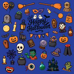 Helloween attribute vector pack