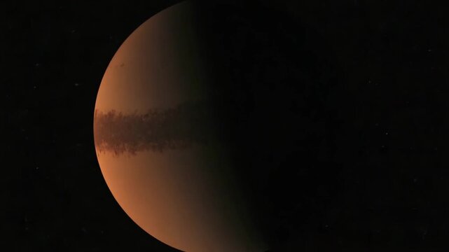 Day and night rotation in Mars planet