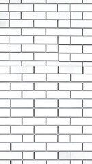 A simple, repeating pattern of rectangular white tiles arranged in a brick-like design, showcasing clean lines and a uniform aesthetic.