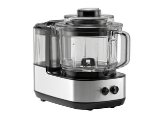 Modern food processor with clear bowl