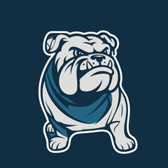 bulldog cartoon illustration