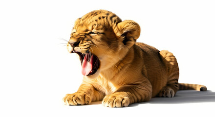 Obraz premium white tiger cub