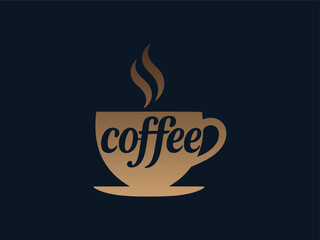 Coffee Cup Typography Vector – Coffee Word Art