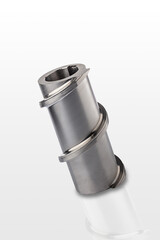 This sturdy stainless steel part is essential for ensuring accurate performance in various mechanical systems used in industrial equipment and machinery, showcasing durability and design.