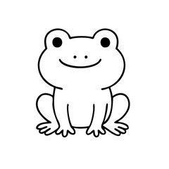 Obraz premium Frog coloring page