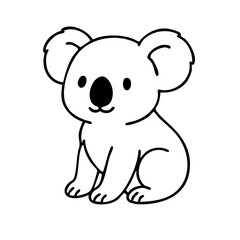 Obraz premium Koala coloring page