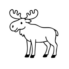 Elk coloring page