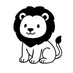 Obraz premium Lion coloring page