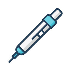 vector illustration of a syringe